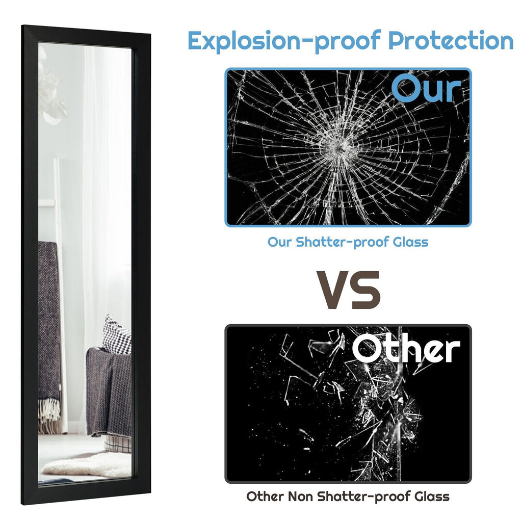 Full Body Mirror Wall Mounted Dressing Mirror for Bedroom