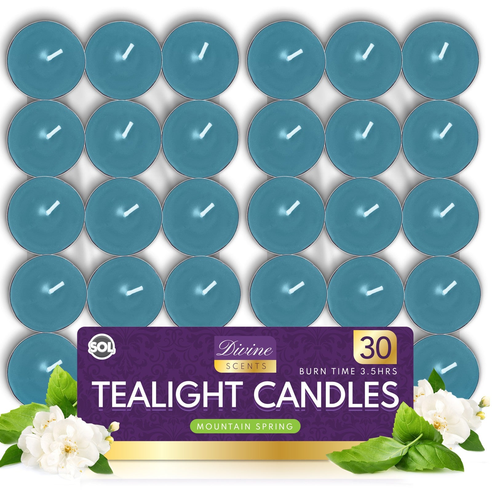 15-30Pk Scented Tea Lights Candles | Various Perfumes 3.5 Hour Burn Tealights