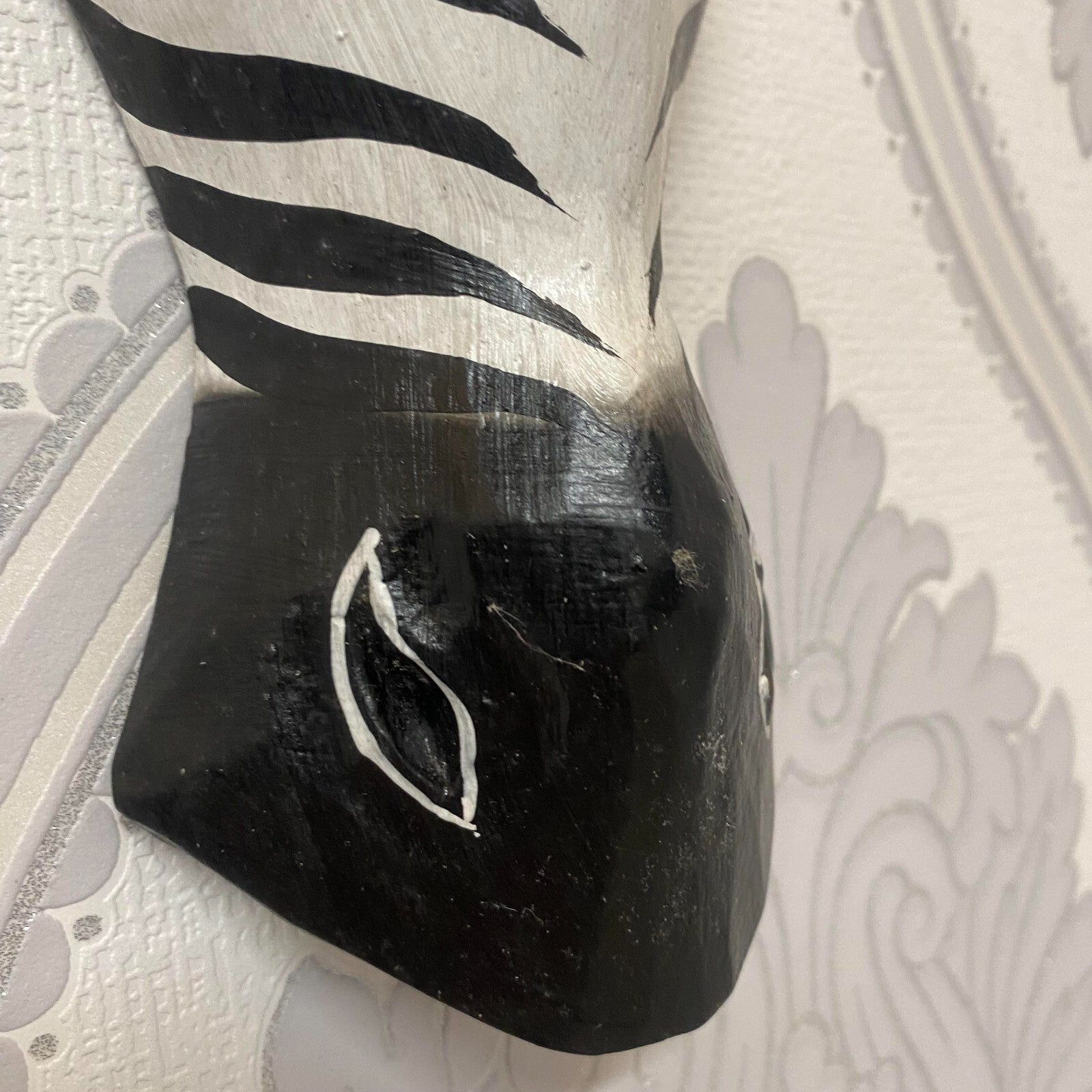 Wooden Zebra Giraffe Animal Head Home Wall Decoration 30Cm Christmas Gift